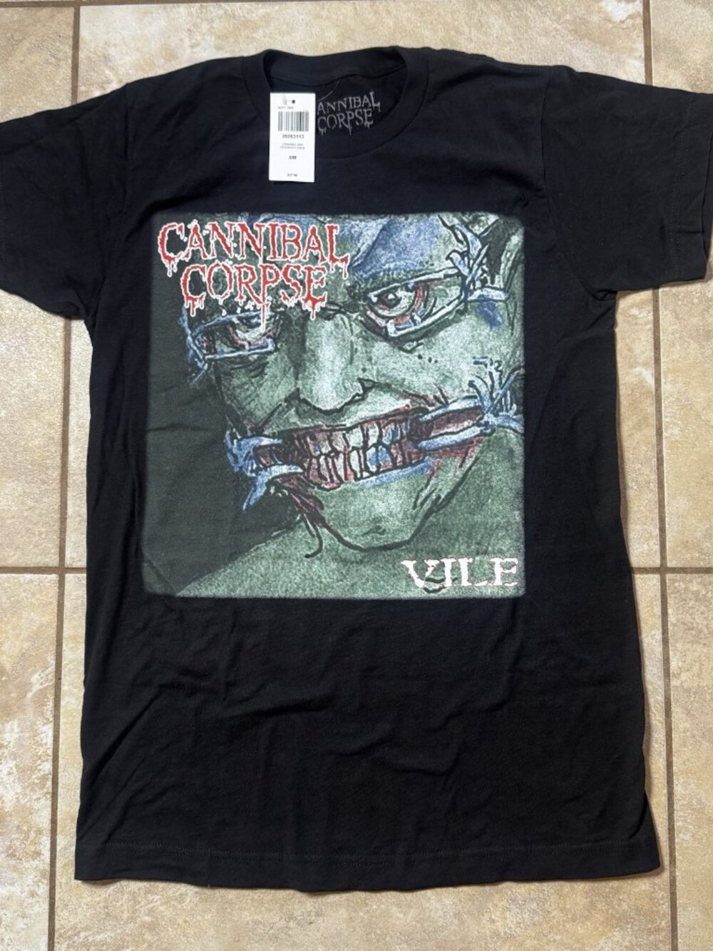 Cannibal Corpse Vile Death Metal T-Shirt 2-Sided SMALL New With Tags